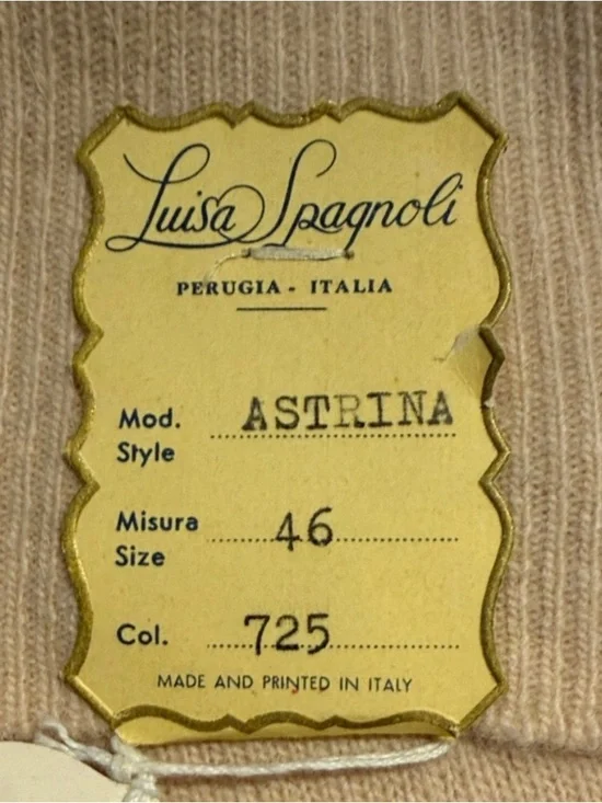 NWT Deadstock Vintage 1950s Luisa Spagnoli Anglimere Top IT 46 US S/M Amazing!! - Picture 5 of 11